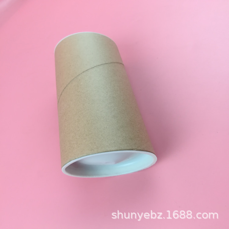 【厂家供应】圆筒纸罐 加印彩色图案logo 定做牛皮纸圆盒筒