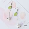 Cute ceramics from pearl, strawberry, summer fashionable short fruit earrings