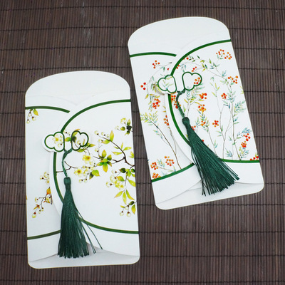 古风唯美异形贺卡邀请卡贺卡中国风节日卡片复古赠品卡礼品抽拉卡|ms