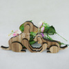 Wooden cartoon jewelry handmade, creative decorations, creative gift, wholesale