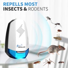 2021新款 跨境 超聲波驅鼠器 驅蚊小夜燈 電子驅蟲器