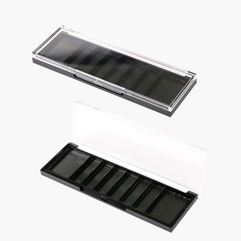 专业定制高档环保化妆品包装盒眼影盒 精致时尚透明塑料眼影盒