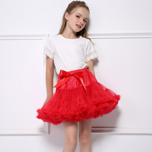 children toddlers pleated tulle tutu skirt white pink gauze princess dress up birthday class photos shooting ballet dance tutu skirt stage performance pettiskirts for girls