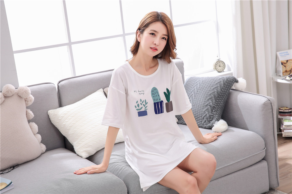 Cute Casual Style Short Sleeves Round Collar Polyester Lover’s Clothes Pajamas display picture 71