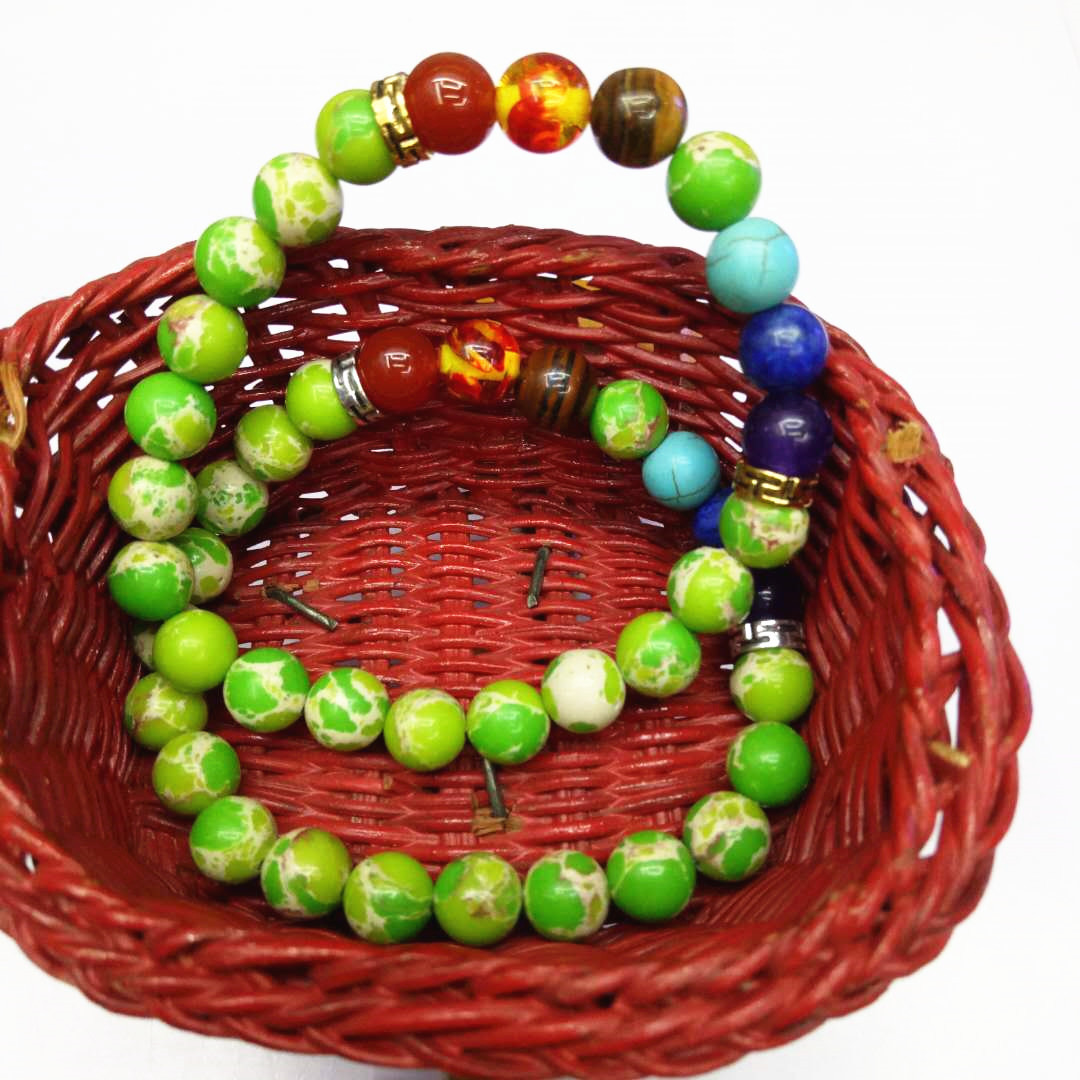 Factory direct sales of Seven Chakra King Stone Bracelet, yoga energy bracelet, Natural stone combination bracelet, a bestseller in Europe and America detail image 3