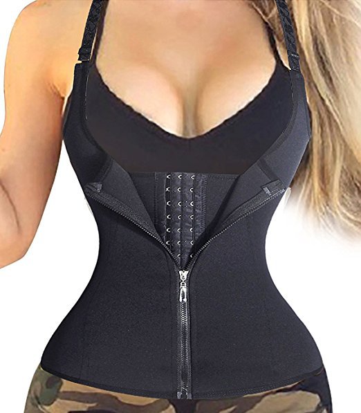 Zipper-breasted wicking vest and shapewe...