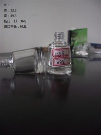 批发玻璃瓶 圆形指甲油瓶子 5ml玻璃指甲油空瓶   15ml指甲油瓶