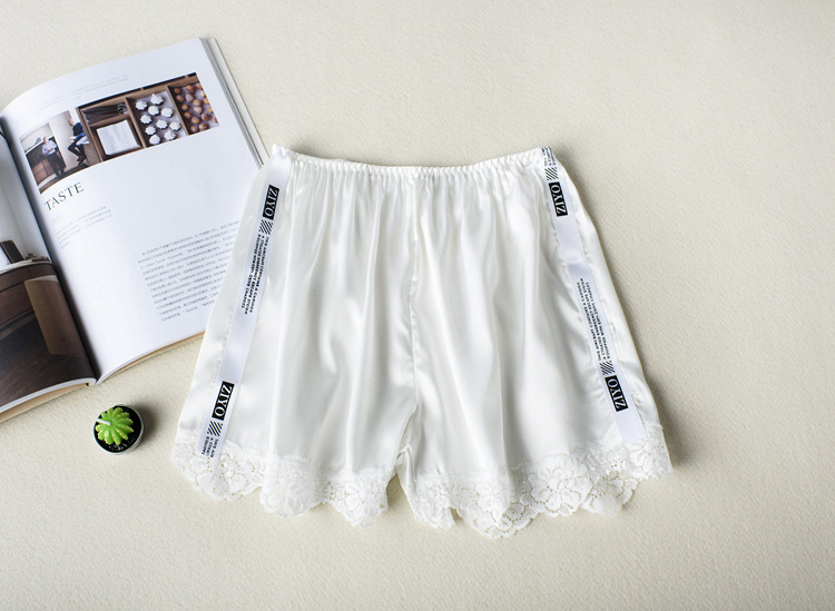 Silk Shorts White