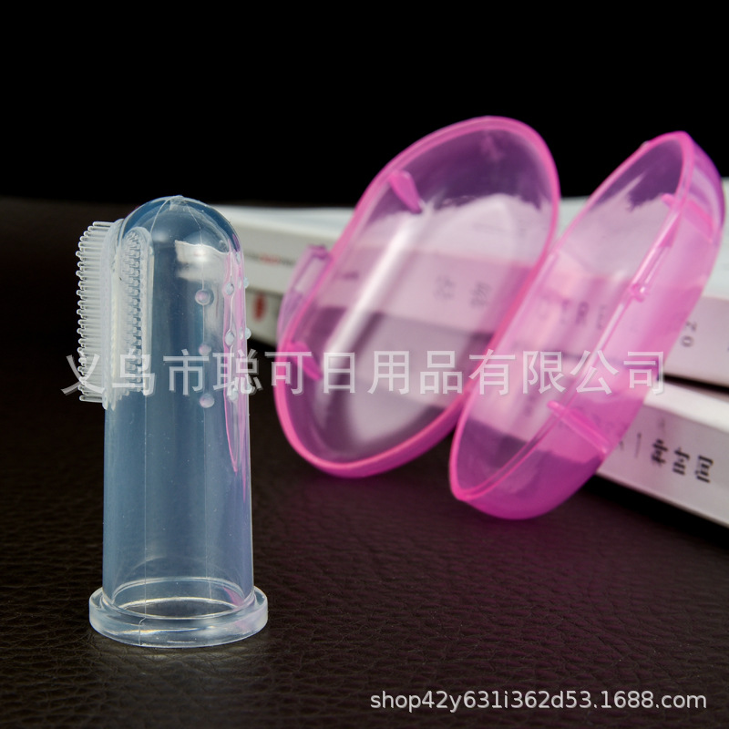 Manufactor wholesale baby finger toothbrush silica gel Tongue Cleaning brush Finger toothbrush baby Milk toothbrush