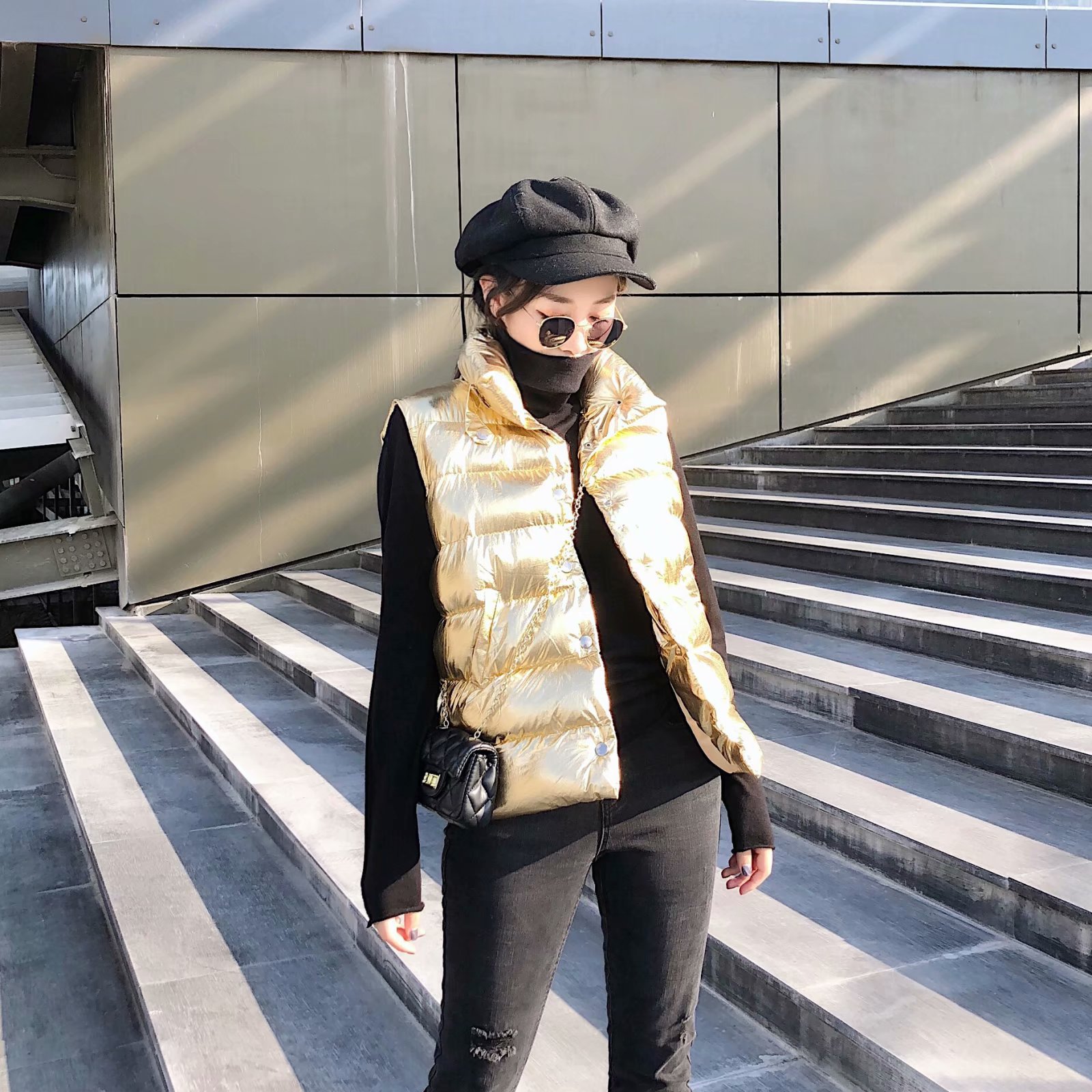 Gilet femme en Mélange de fibres chimiques - Ref 3317524 Image 14