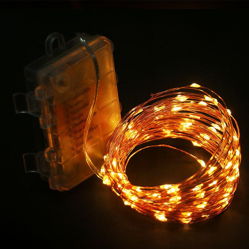 led灯串 USB带遥控灯串 3AA电池盒铜线灯 圣诞节装饰小彩灯酒瓶灯