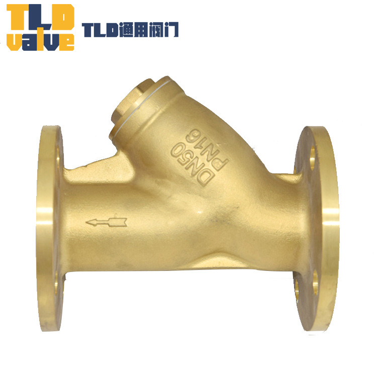 TLD黄铜法兰Y型过滤器 标准大体精选黄铜材质通用阀门 厂家直销