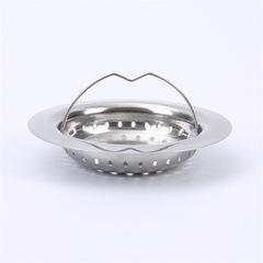 Cross-border exclusive stainless steel kitchen sink filter, drain sewer strainer, portable mesh colander for vegetable washing basins