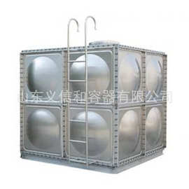 山东济宁厂家不锈钢水箱 太阳能热水工程联箱 模块 取暖白钢碳钢