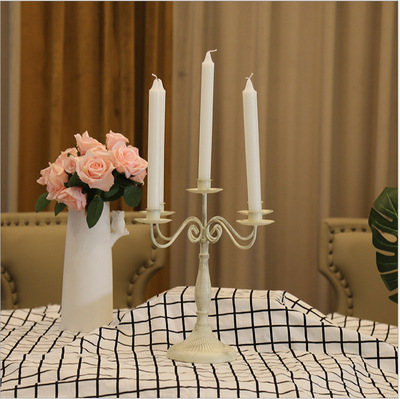 American style hotel Wedding celebration Western Restaurant Candlelight Dinner Candle Holders Table ornaments 135 Iron Candlestick