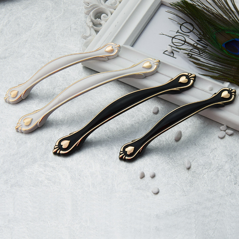 裕杰锌合金实心加厚加重橱柜衣柜抽屉柜门拉手现代简约富士白拉手|ms