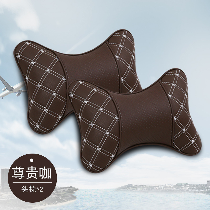 汽车护颈枕头枕车载骨头枕车用内饰品抱枕腰靠沙发靠座椅靠可定制