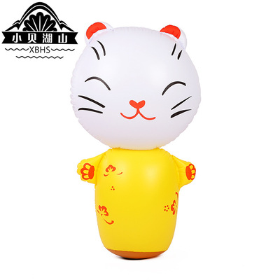 Manufactor Direct selling Explosive money goods in stock inflation PVC Toys inflation Tumbler Fortune cat Cartoon inflation Tumbler