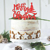 New Christmas Merry Christmas Acrylic Cake Decoration Party Dessert Dessert Dessert Dessert Dessert