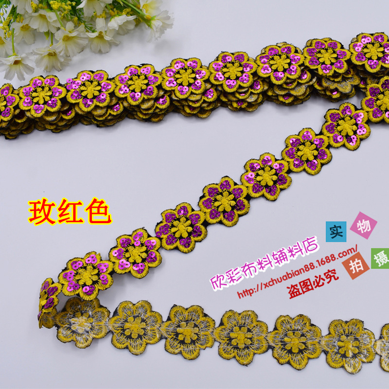 Parche Bordado con Lentejuelas de Poliéster, Termoadhesivo, para Ropa y Textiles image 10