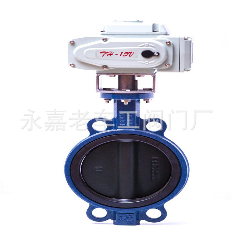 D971J-10 衬胶电动蝶阀 防腐衬胶蝶阀 DN300 电动全衬胶蝶阀