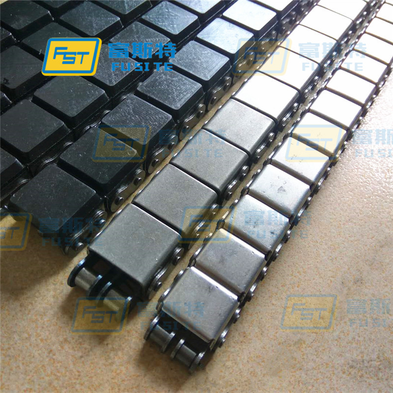 厂家08B-U2不锈钢链板链条 4分双排平移机坦克链条 盖板链加强型