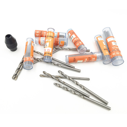 High speed steel woodworking drilling needle straight handle drilling needle twist drill bit bodhi walnut beads pearl eye drilling tool