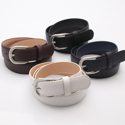 新款女士寬皮帶 男女學生時尚百搭褲帶 休閑針扣女式腰帶廠家批發