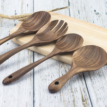 厂家供应相思木 泰国柚木汤勺 家居厨房中式木质小勺批发