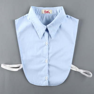 胖MM大码假领子女衬衫领双层200斤假衣领一件代发|ru