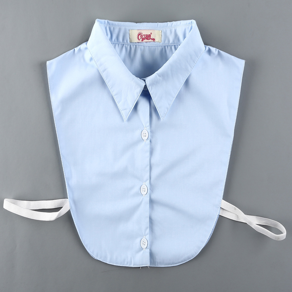 胖MM大码假领子女衬衫领双层200斤假衣领一件代发|ru