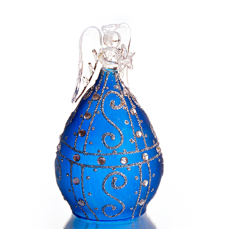 Cristal bendición Ángel azul puro diamante Ángel regalo accesorios para el hogar