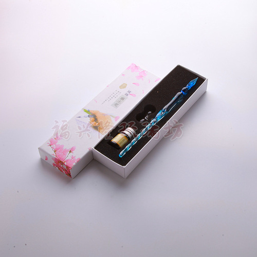 Filigree glass pen creative ink retro student gift dip pen discount on large quantity