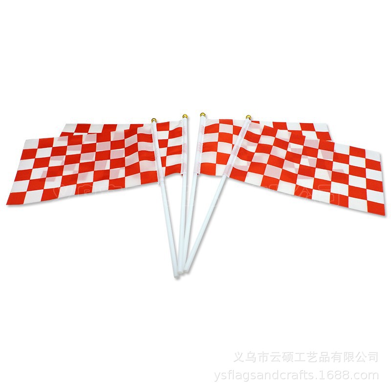 f1赛车黑白格赛车旗 赛车终点旗 赛车发令旗发车旗8号赛车手摇旗-阿里巴巴