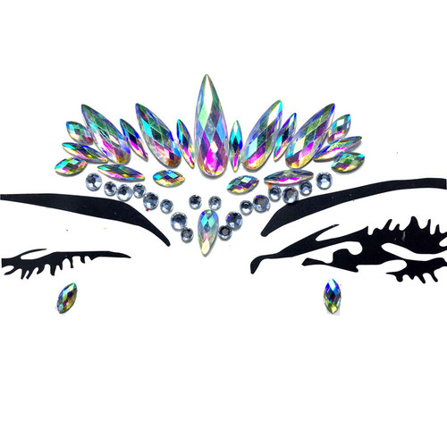 Masquerade stage performance diamond  face sticker Make up make-up dance face decoration jewelry face stick crystal face stick Tattoo Sticker