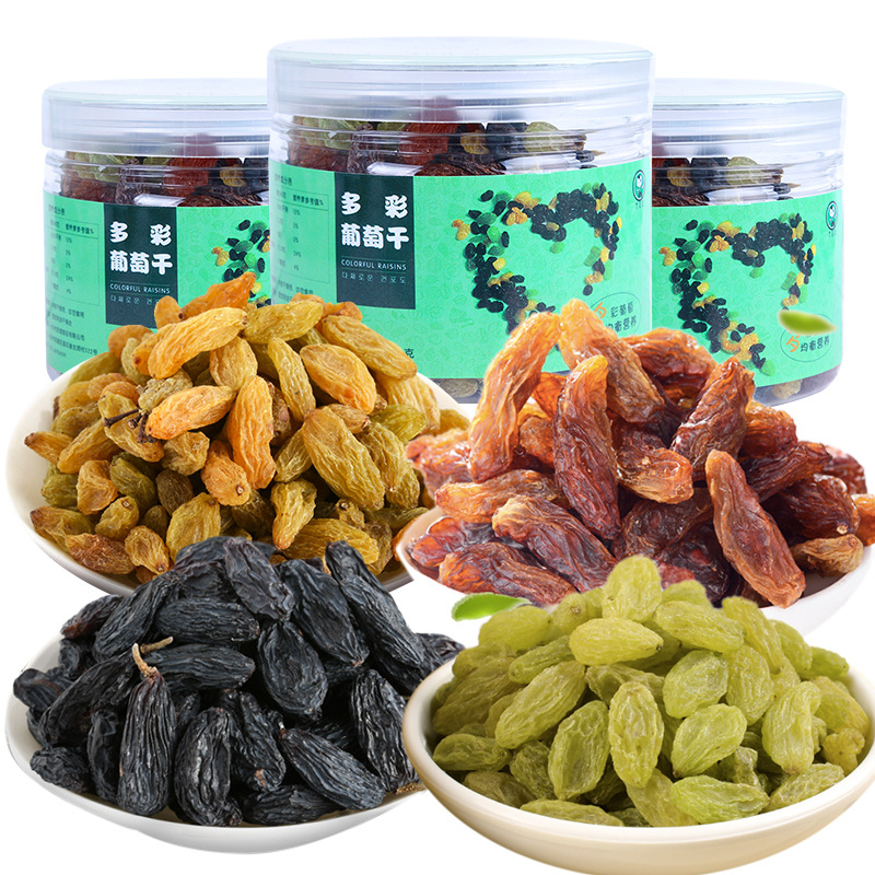 Xinjiang Raisins Xiang Fei Black Currant comprehensive Preserved fruit Canned Best Sellers Colorful Raisins On behalf of