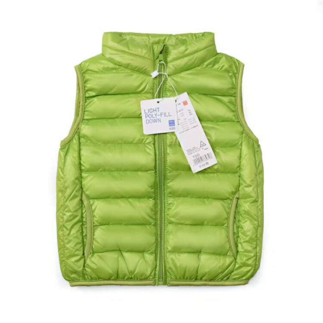 2019新秋冬轻薄羽绒马甲背心外套男童女童儿童宝宝羽绒服中大童装