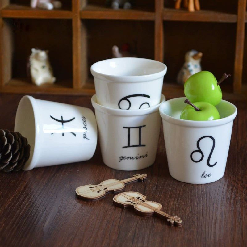 Creative mousse, ceramic shot glass, Chinese horoscope