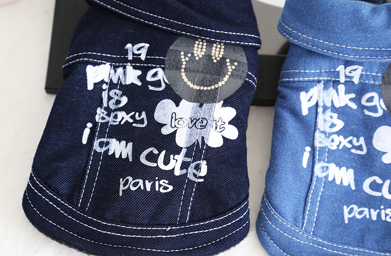 做旧牛仔印花外套