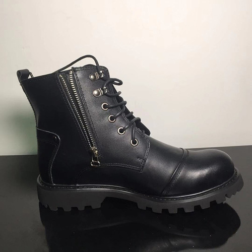 New Men's High-Top Leather Shoes, Outdoor Workwear Genuine Leather Non-Slip Boots