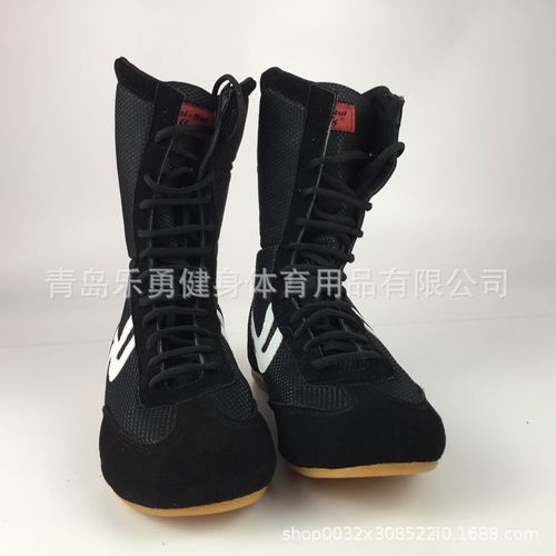 Boxing training shoes, high-top boxing shoes, gum rubber soles