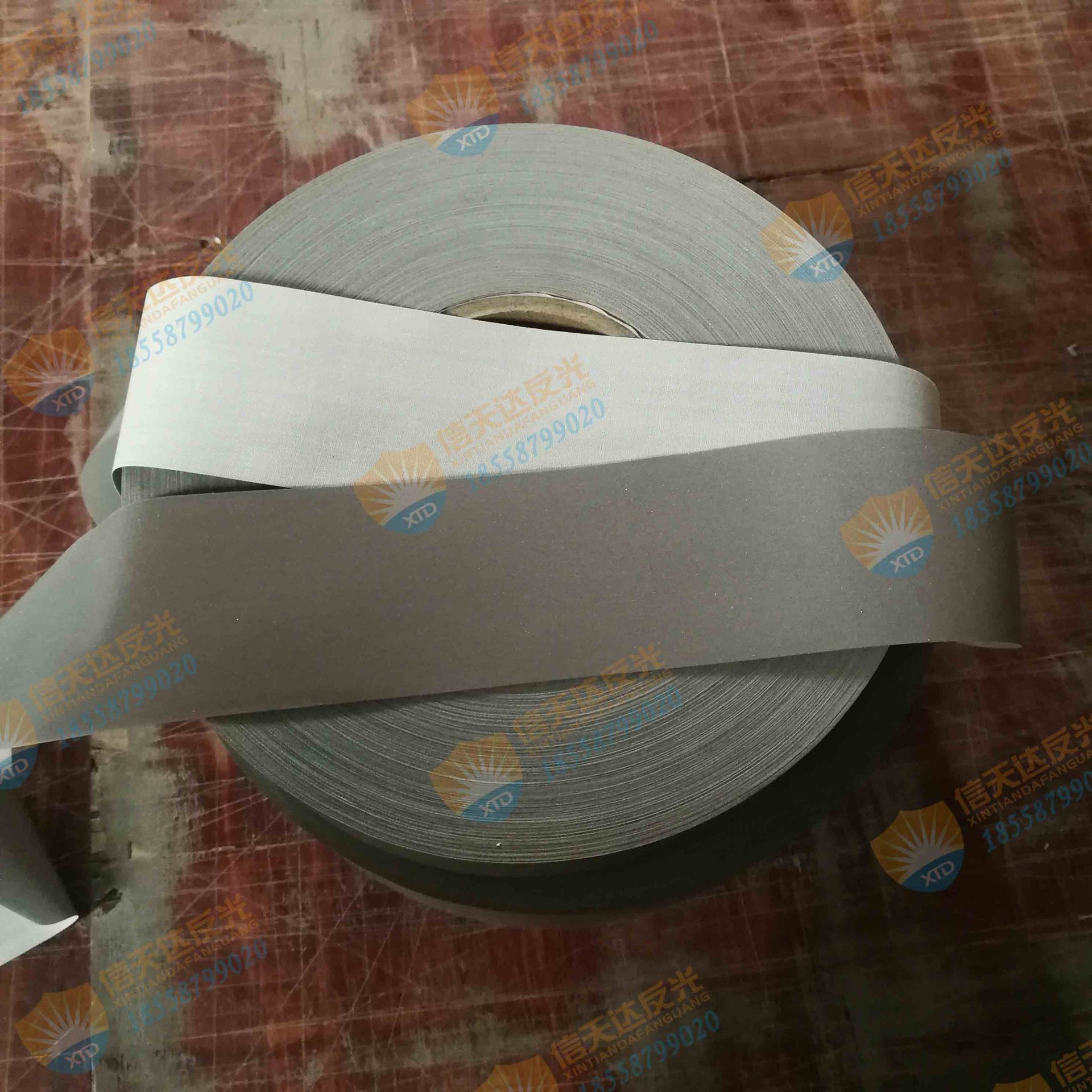 高亮TC反光布 工装用涤棉tc反光条5cm 高亮反光布料批发