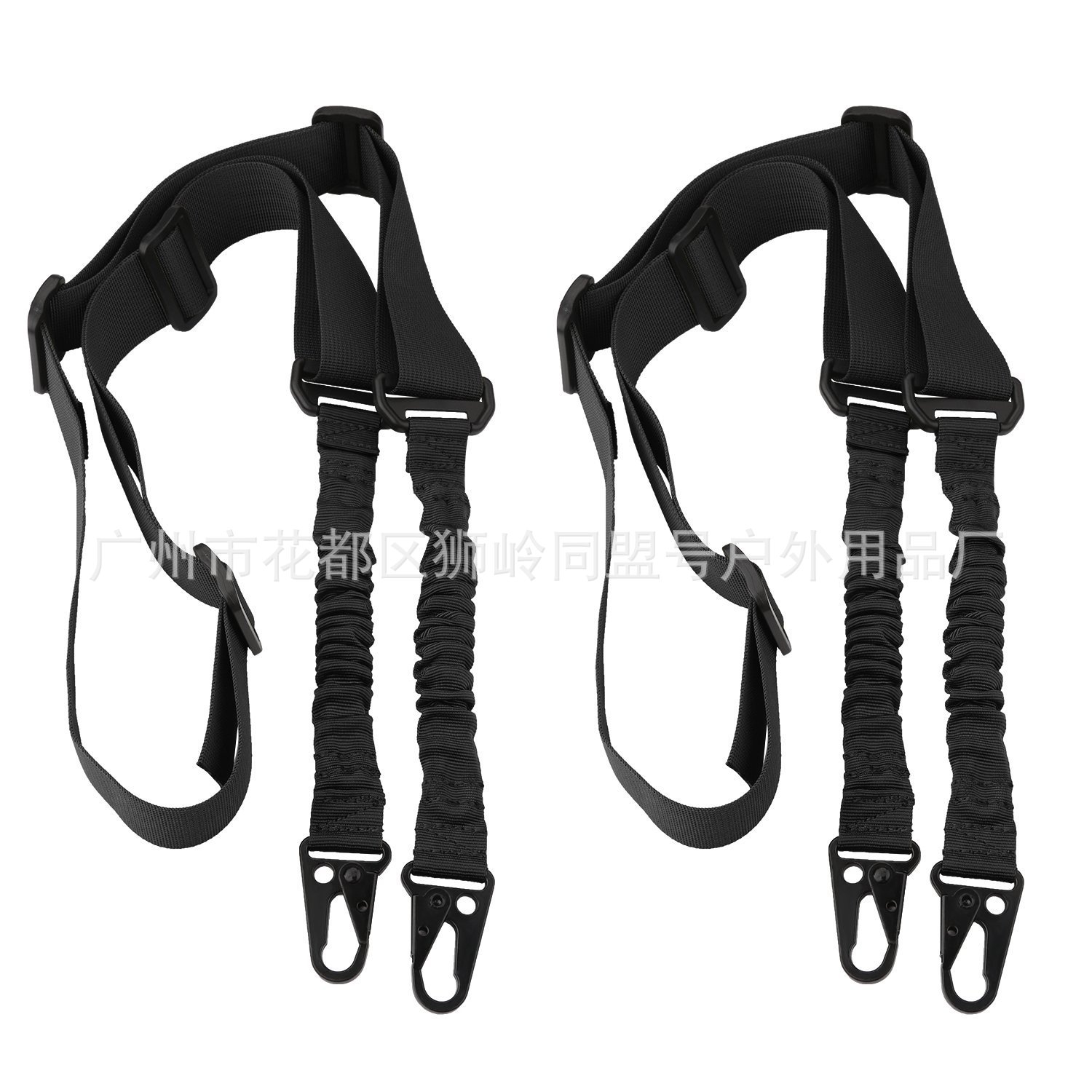 多功能战术双点式任务绳 可调节长度2点式安全绳战术消防背带