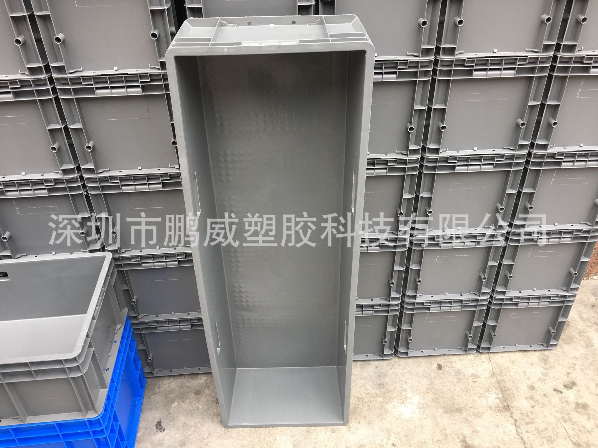 厂家直供1200*400*230灰色汽配物流箱 全新料丰田零件维修EU箱