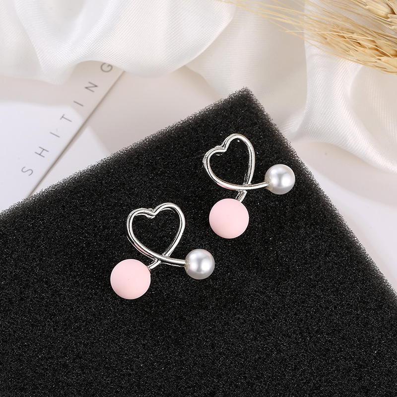 Exclusif Pour Croix-frontière Oreille Creative Anneaux Coréenne Style Frais Croix Coeur Amour Coeur Boucles D'oreilles Internet Influenceur Boucles Boucles D'oreilles Femmes display picture 3