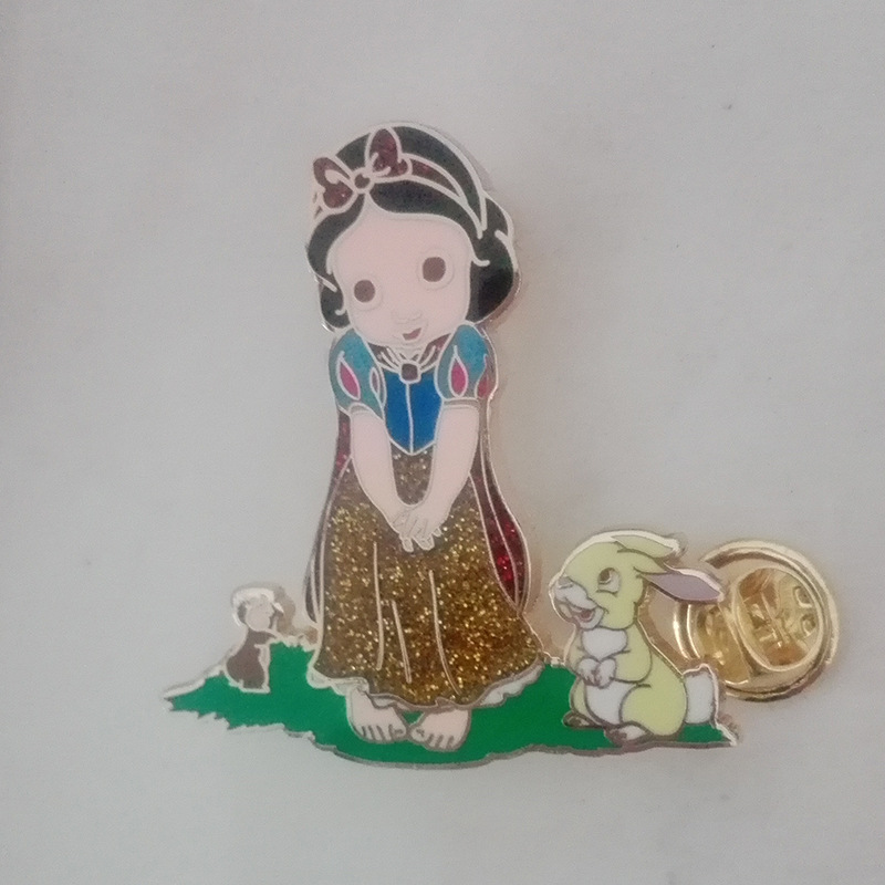 嫦娥玉兔珐琅徽章 (3)