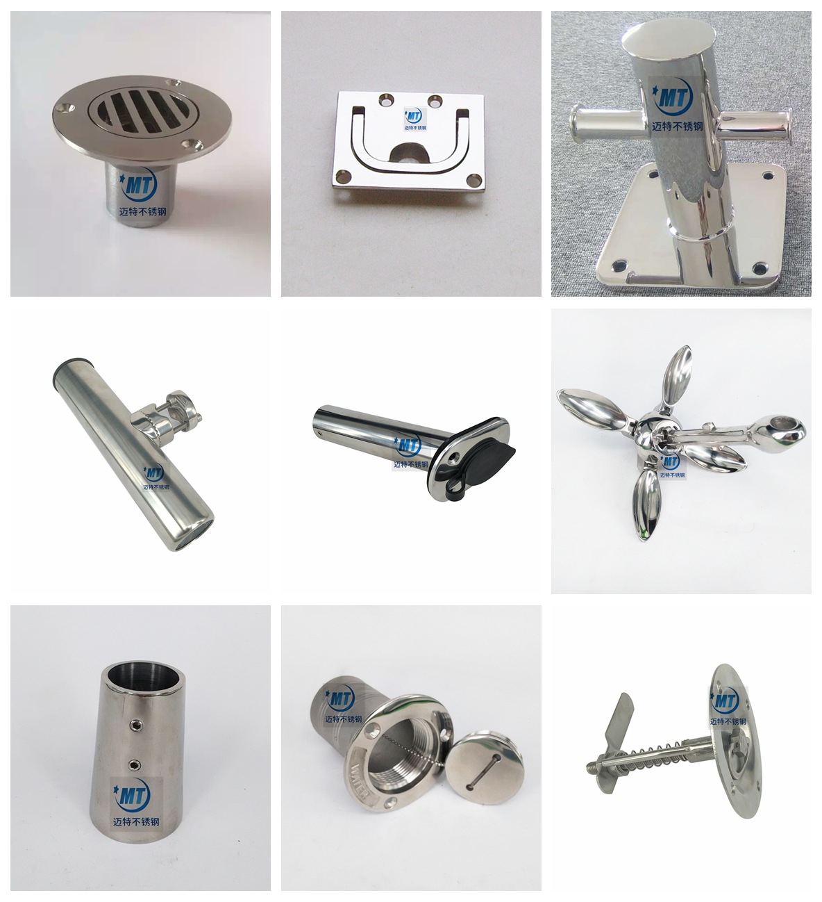 圆管座   不锈钢管座   90度  60度圆管座  船用五金  游艇配件