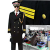 Fur Military coat winter keep warm Woolen coat men and women Seaman Aviation Pilot work uniform customized