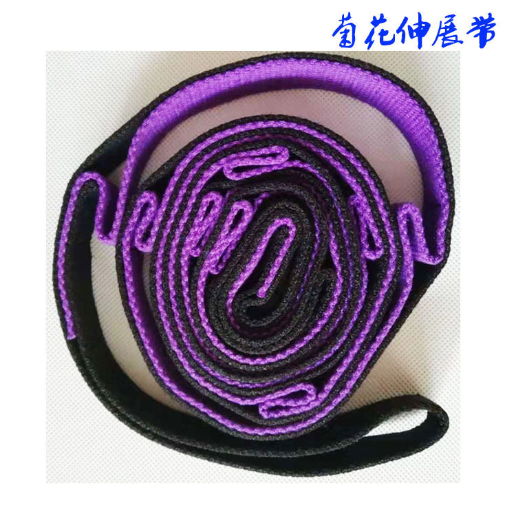 瑜伽伸展帶空中瑜伽菊花繩反重力拉力帶耐磨扁帶攀岩登山2米跨境