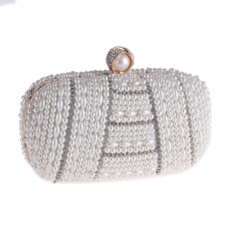 Bags Women's New Handmade Pearl Rhinestone Bag Wholesale Evening Banquet Bag Evening Bag display picture 27